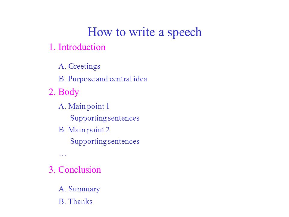 How to Write a Conclusion to a Speech